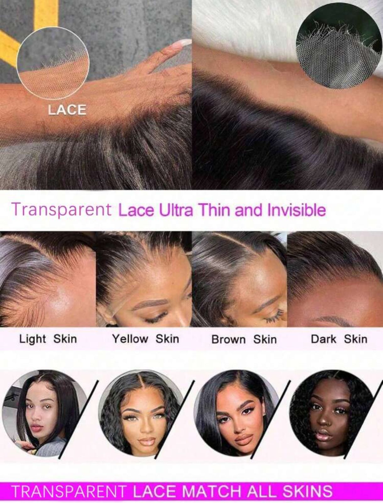 Straight Glueless Bod Wig